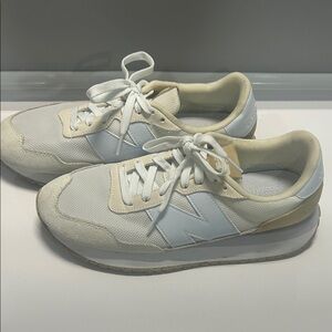 Light Beige, White and Cream Sneakers